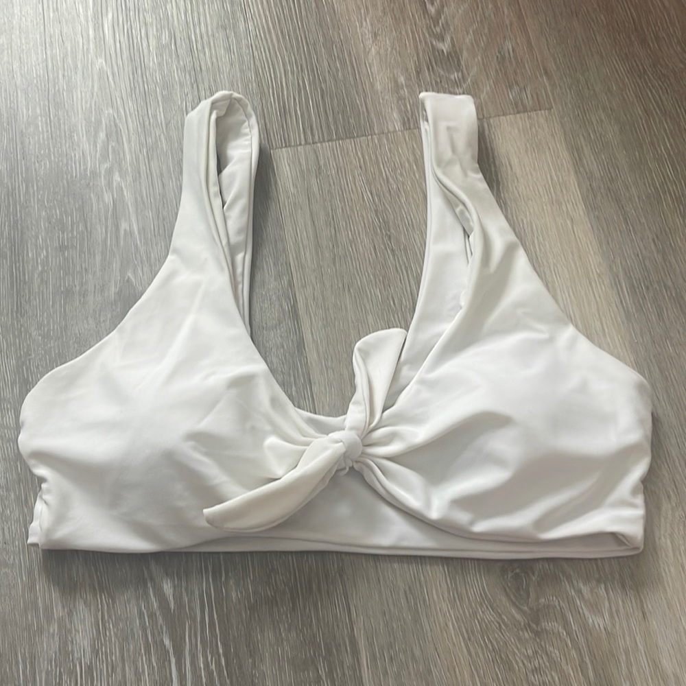 White swim suit top!!